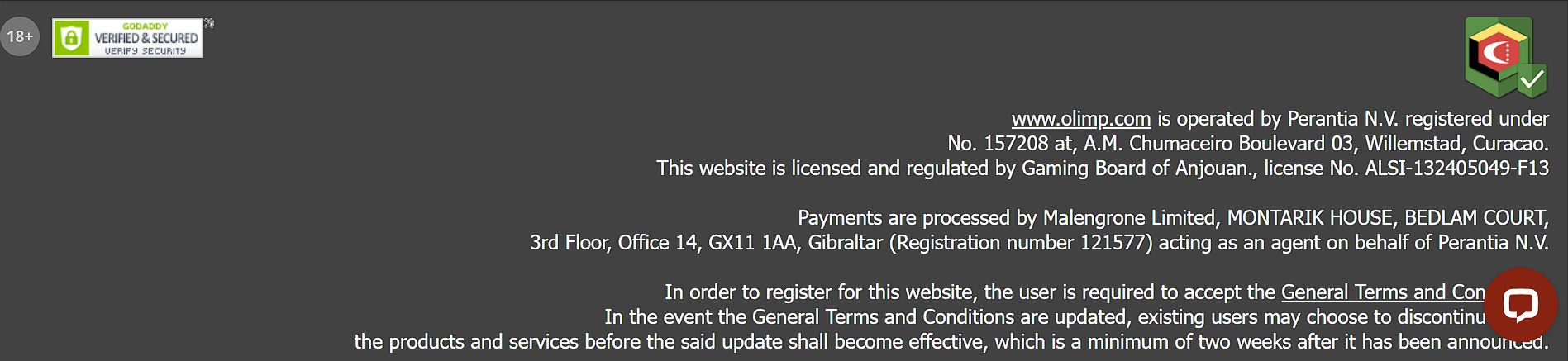 Платежи в Olimp Литва